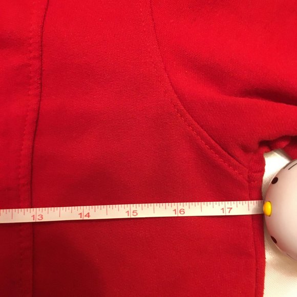 ADORABLE red y2k hoodie with meatllic horns removable tail and kuromi details! - Picture 14 of 16